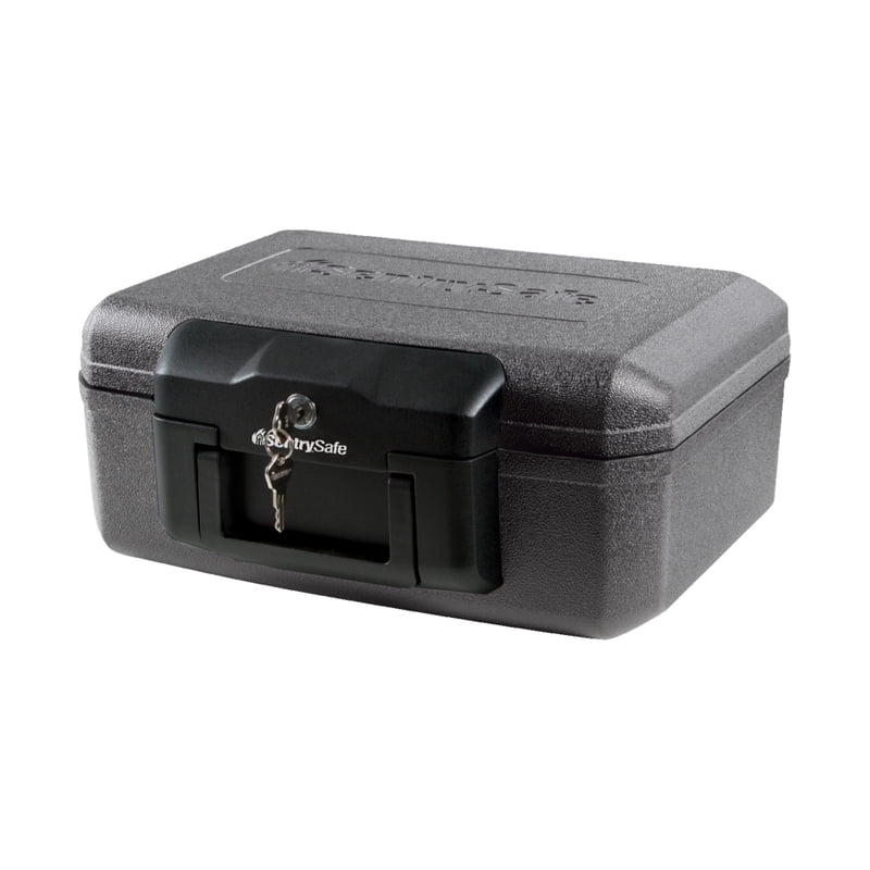 Fireproof Safe Box with Key Lock 0.18 Cu. Ft. for Documents & Valuables
