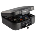 Fire and Water-Resistant Chest Safe with Key Lock - 0.28 Cu. Ft.