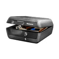 Fireproof Water-Resistant Safe with Key Lock 0.36 Cu Ft for Home & Office