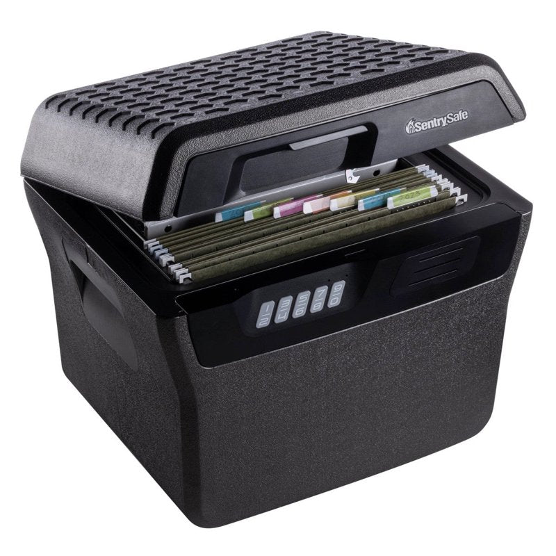 Fire Water Safe File Cabinet with Digital Lock 0.66 Cu Ft Gray
