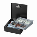 Drawer Safe Box with Key Lock & Removable Tray - Compact Security Safe