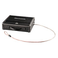 Portable Steel Safe with Tethering Cable for Firearm & Valuables – Black, 3.3 x 11.3 x 10 in