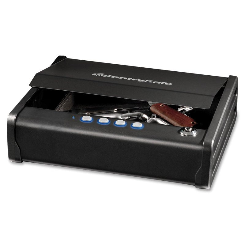 Gun Safe with Digital Keypad, 0.08 Cu Ft Secure Handgun Storage