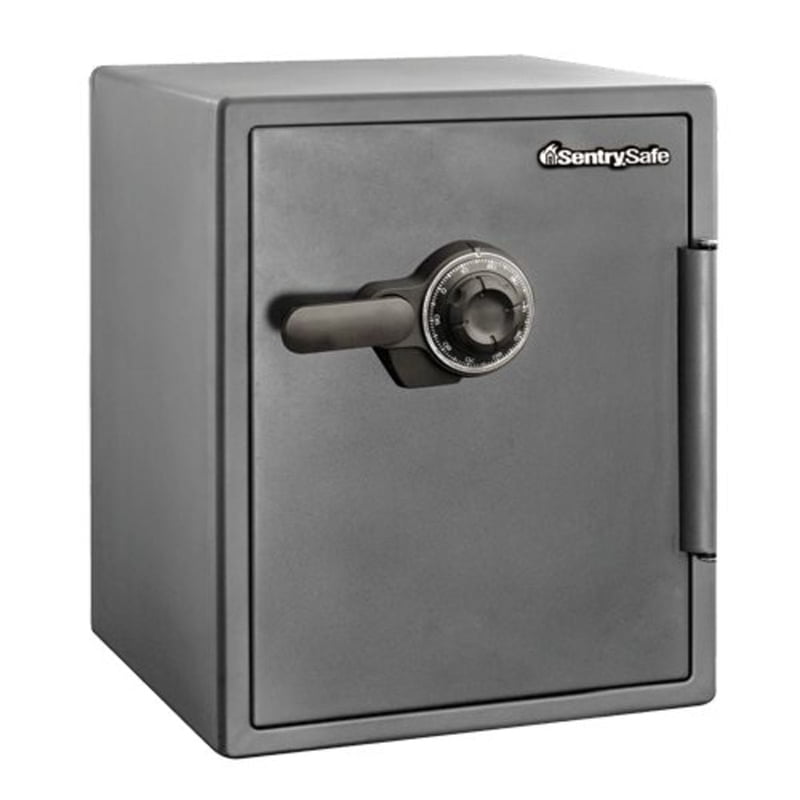 Fireproof Security Safe with Combination Lock 2 Cu Ft Steel Gray