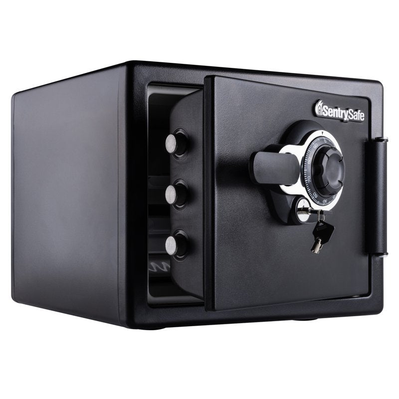 Fireproof Waterproof Security Safe with Combination & Dual Key Lock - 0.81 Cu Ft