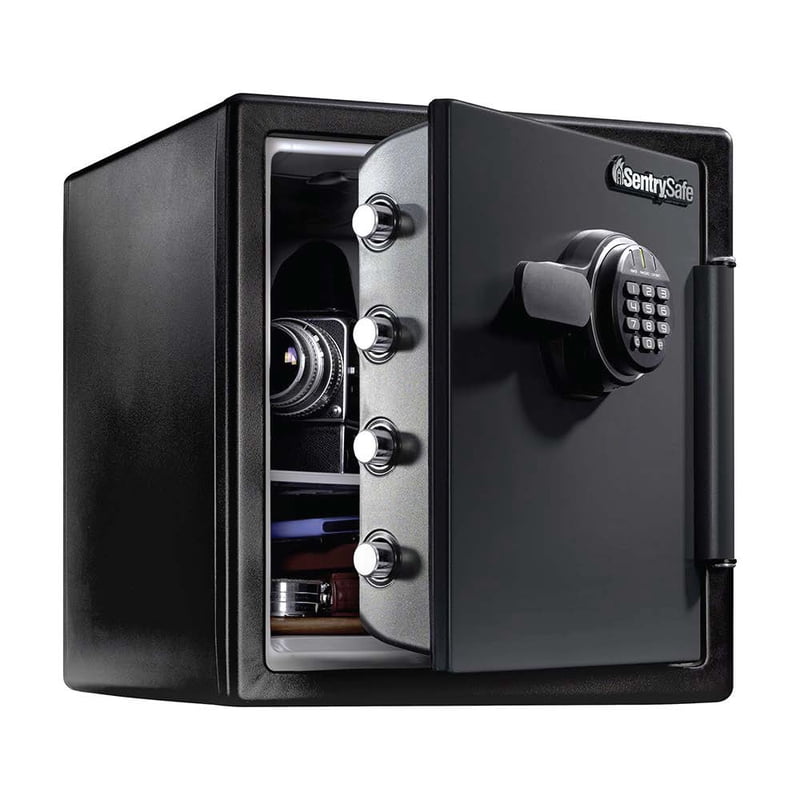 Fire-Resistant Water and Fireproof Safe with Digital Lock 1.23 Cu Ft