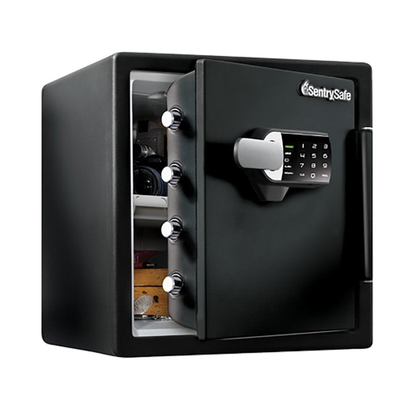 Fireproof Waterproof Security Safe with Touchscreen Alarm 1.2 Cu Ft Black