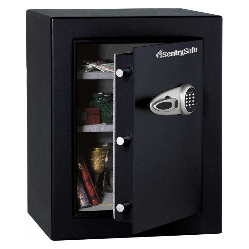 Security Safe with Electronic Lock - Black, 21-11/16 x 19-13/16 x 27-11/16 inches