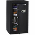 Security Safe with Electronic Lock - 6.1 Cu Ft Solid Steel Black Safe