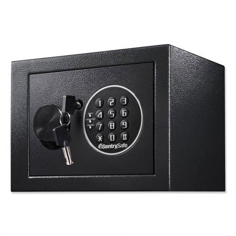 Electronic Security Safe - Pry-Resistant Steel Lock Box for Valuables, Fits Laptops