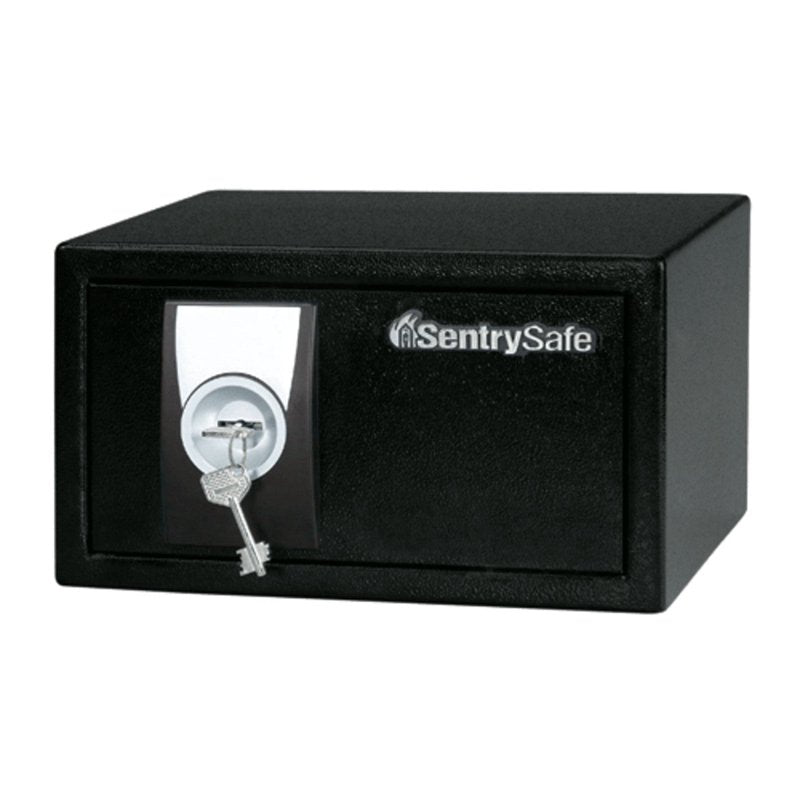 Security Safe with Key Lock - Compact Steel Safe for Home & Office