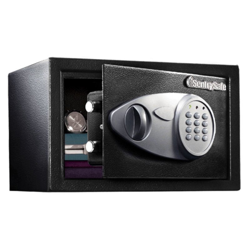 Security Safe with Digital Keypad Lock 0.58 Cu Ft Black