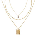 Personalized Gold Letter Necklace Set for Women - Multiple Styles & Variations