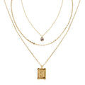 Personalized Gold Letter Necklace Set - Initial Pendant Jewelry for Women