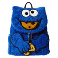Sesame Street Cookie Monster Plush Mini Backpack for Kids & Adults