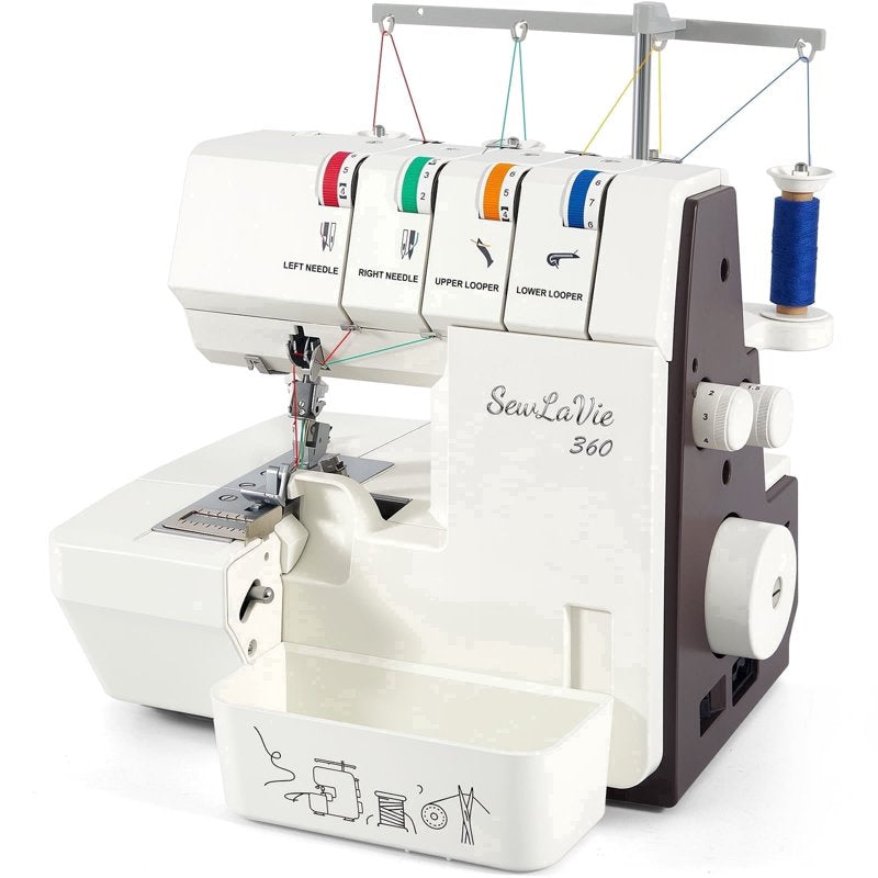 High-Speed Serger Sewing Machine with Differential Feed 1300 SPM