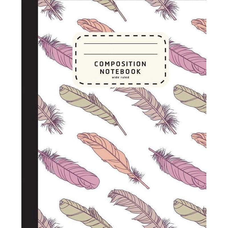Wide Rule Composition Notebook - 7.5 x 9.25 Inch, 100 Sheets for Journaling and Sketching