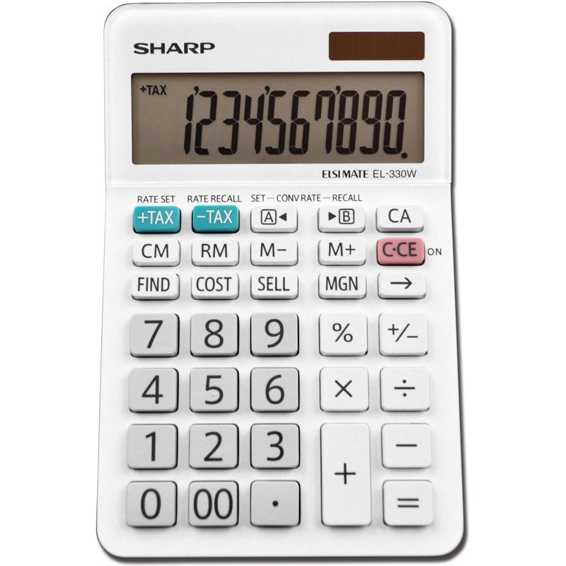 Desktop Calculator with Large LCD, Currency Conversion & Tax Keys