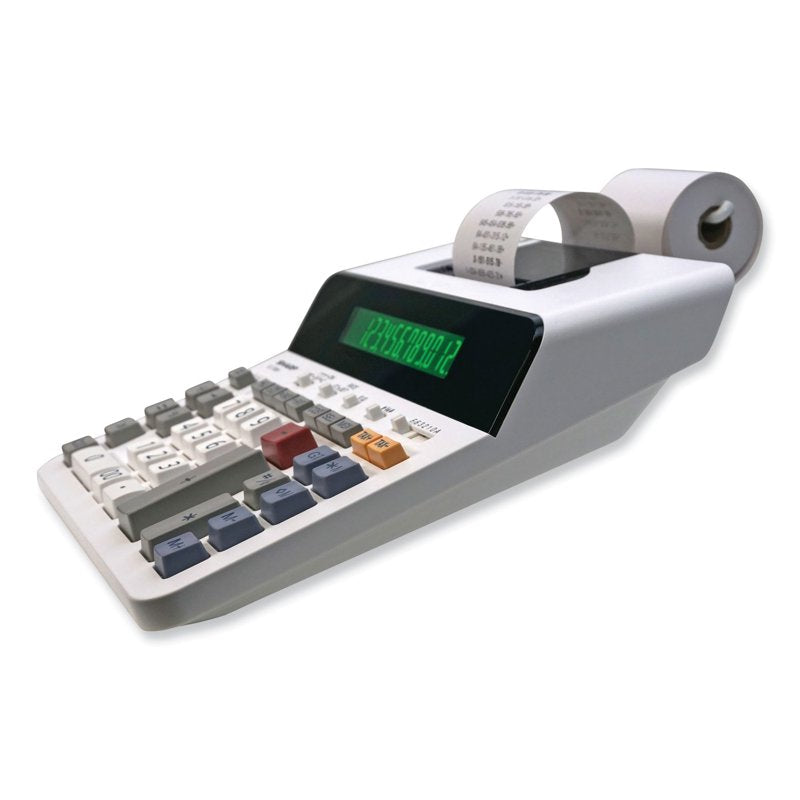 Thermal Printing Calculator with Large LCD Display and Fast Print - Black