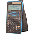 Scientific Calculator 16-Digit LCD Dual Power for Math & Science - Black