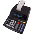 12-Digit Printing Calculator with Memory and Fast Ribbon Printer - Black