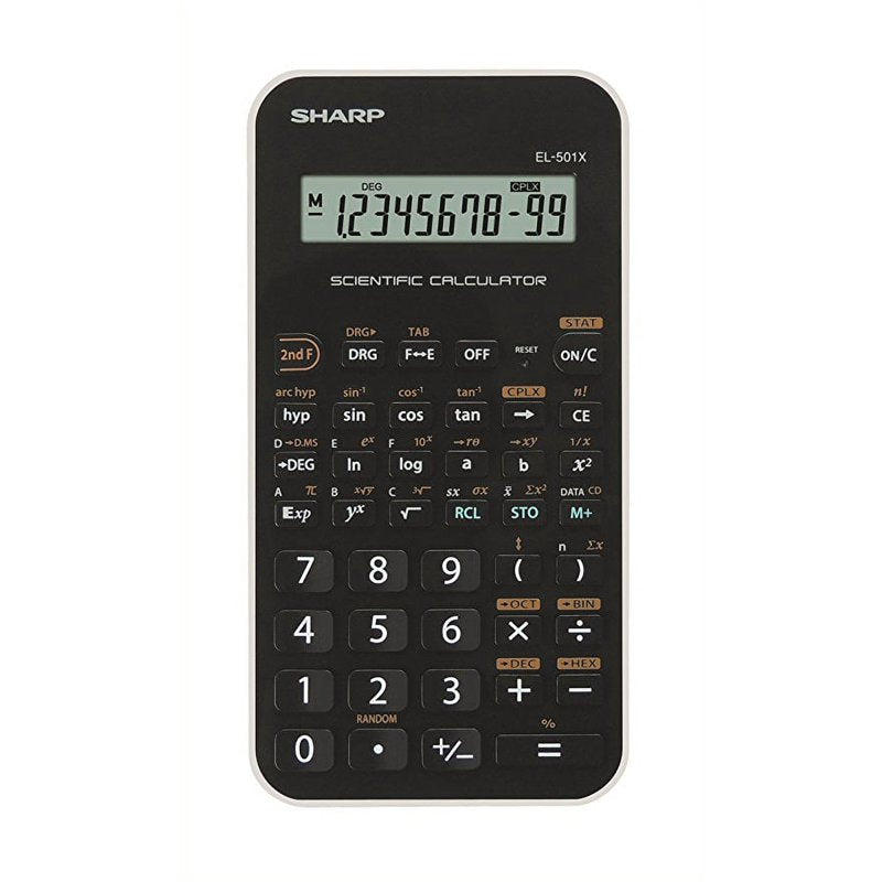Scientific Calculator with 146 Functions, Large LCD & Hard Case - Black