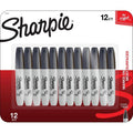 Sharpie Chisel Tip Permanent Markers Black 12 Pack - Quick Dry, Versatile