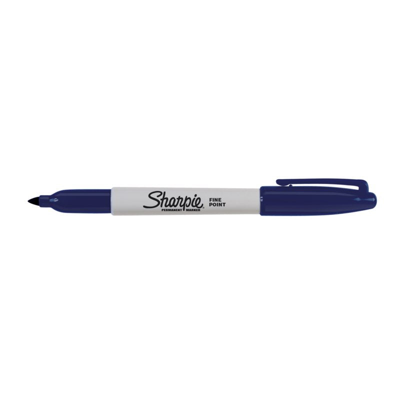 Permanent Marker Navy Blue Fine Point - Waterproof & Quick-Drying
