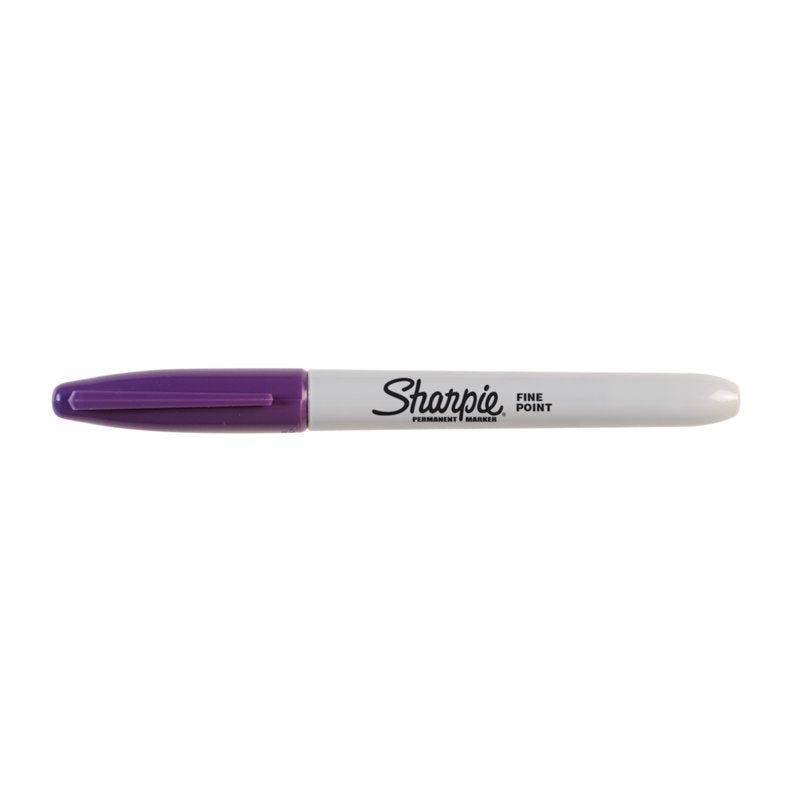 Permanent Marker Pen - Fine Point, Water-Resistant, Vivid Purple Ink