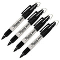 Mini Golf Keychain Clips with Permanent Markers - 4 Pack