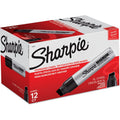Permanent Markers with Chisel Tip - Set of 72, Silver Barrel, Black Ink