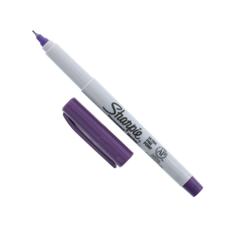 Ultra-Fine Permanent Marker Pen - Purple, Waterproof & Non-Toxic