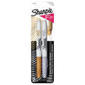 Metallic Permanent Markers Set - Gold & Silver Fine Tip Ink for Artwork & Surfaces