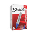 Sharpie Blue Permanent Markers with Chisel Tip - 12 Pack