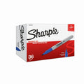 Permanent Markers Fine Point Blue 36 Pack - Vibrant, Quick-Drying Ink