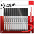 Sharpie Ultra Fine Point Permanent Markers - Black, 12 Pack