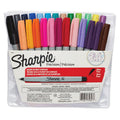 24 Pack Ultra Fine Point Permanent Markers with Pouch - Bold, Water-Resistant Ink