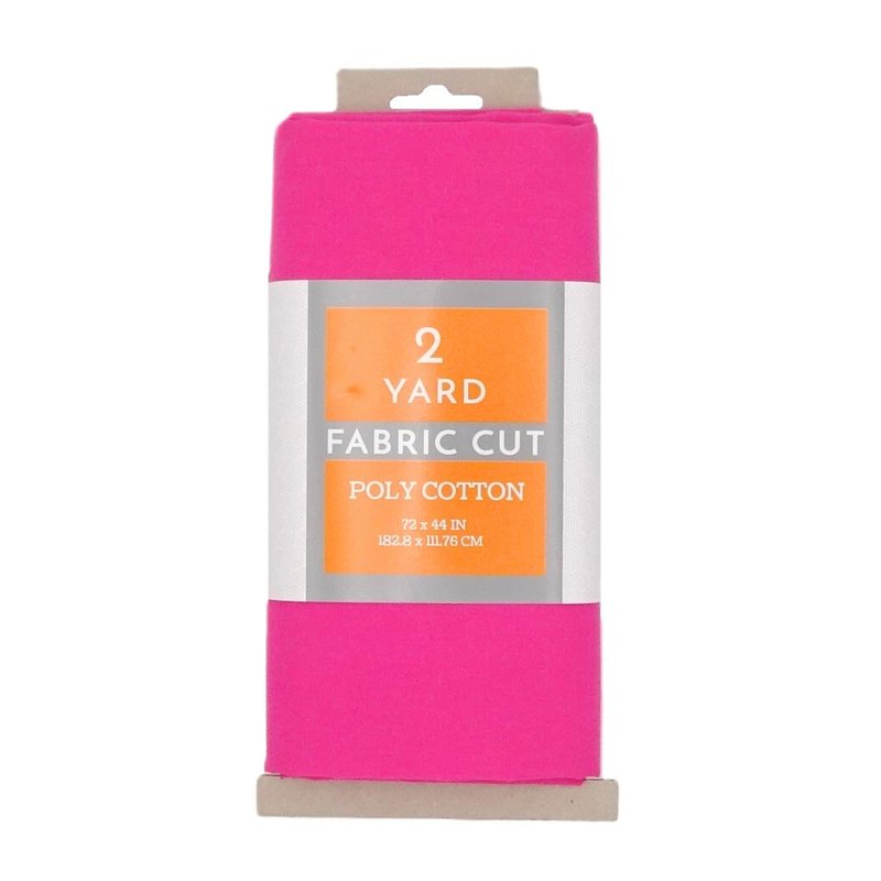 Poly Cotton Fabric 2 Yards Magenta 44-Inch Wide for Quilting & Crafting