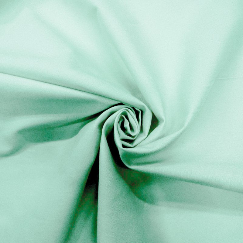 Poly Cotton Fabric 3 Yards Precut for Quilting Crafts and Sewing - Aqua