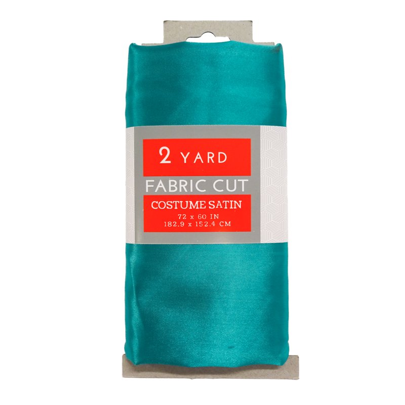 Precut Turquoise Satin Fabric 2 Yards for Costumes & Crafts