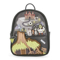 Kids Shrek Faux Leather Mini Backpack with Adjustable Straps - Green