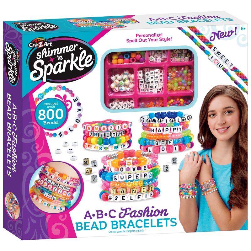 DIY Bead Bracelet Kit with 800+ Beads for Custom Friendship Jewelry