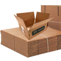 Corrugated Shipping Boxes Pack of 25 - Eco-Friendly Cardboard Mailing Containers