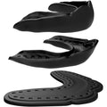 Ultra Slim Microfit Mouthguard for Adult Sports Protection - Black & Blue