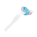 Football Lip Guard - Iridescent White/Clear, No-Boil, One-Piece Molded Fit