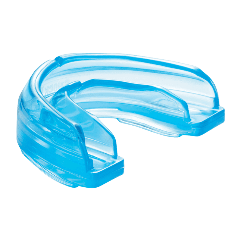 Athletic Braces Mouth Guard for Orthodontics - Instant Fit, Strapped or Strapless, Blue