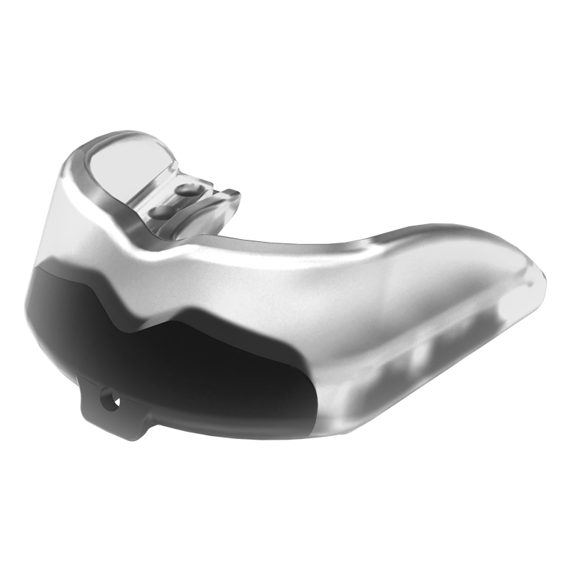 Youth Clear Mouthguard with Shock Absorption and Convertible Strap - Pro Sports Safety