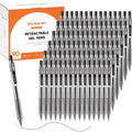 Bulk Black Gel Pens Set - 90 Retractable 0.5mm Fine Tip for Writing & Drawing