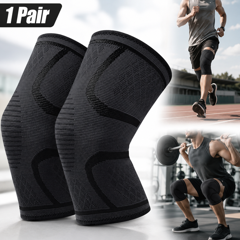 2 Pack Volleyball Knee Pads for Men Women - Thick Sponge Anti-Slip Sports Knee Sleeves, Protective Gear for Volleyball, Football, Yoga, Dance, Gardening