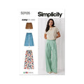 Misses' Shorts and Pants Sewing Pattern with Elastic Waist & Pockets - Sizes XS-XXL